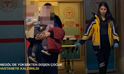 İnegöl'de yüksekten düşen çocuk hastaneye kaldırıldı