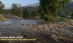 Bursa’da büyük çöküş: O köprü artık kullanılamaz halde!