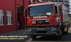 Bursa'da korkutan saatler ekiplerin çabasıyla bitti