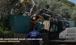 İznik arazilerinde kaçak yapılara karşı kararlı operasyon