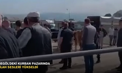 İnegöl'deki kurban pazarında silah sesleri yükseldi