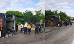 Kırıkkale’de yolcu otobüsü devrildi: 3’ü ağır 41 yaralı