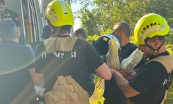 Şarampole yuvarlanan motosikletin sürücüsü yaralandı