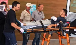 Bursa'da odun keserken motorlu testereye elini kaptırdı