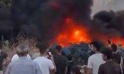 Bursa'da hurdalık yangını yerleşim yerinde panik yarattı