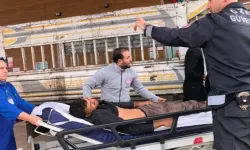 Bursa’da yükleme sırasında feci düşüş! 22 yaşındaki genç yaralandı