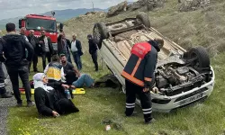 Mardin’de otomobil takla attı