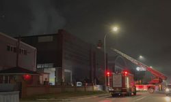 Bursa'da iplik fabrikasında yangın