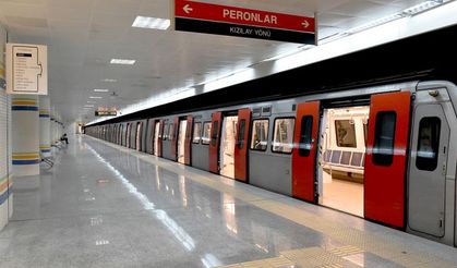 Ankara'da bazı metro istasyonları geçici olarak hizmete kapatıldı