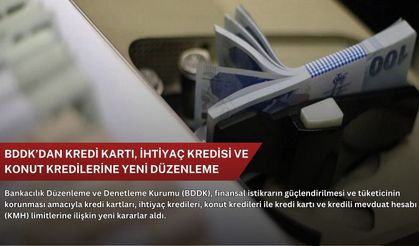 BDDK’dan kredi kartı, ihtiyaç kredisi ve konut kredilerine yeni düzenleme