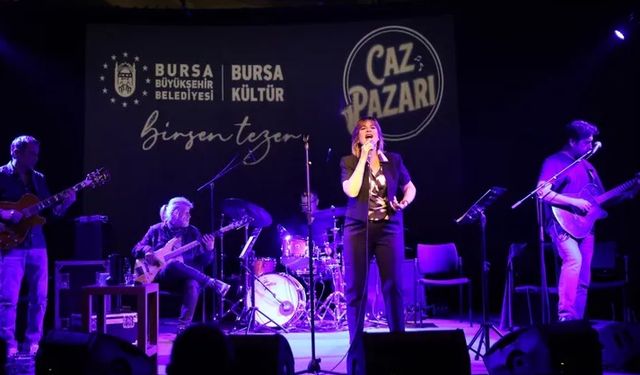 Bursa 'Caz Pazarı' konserlerinde Birsen Tezer'i ağırladı