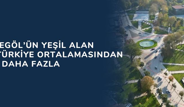 Bursa İnegöl’ün yeşil alan miktarı Türkiye ortalamasından yüzde 50 daha fazla