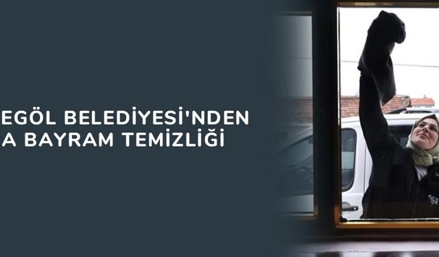 Bursa İnegöl Belediyesi'nden yaşlılara bayram temizliği