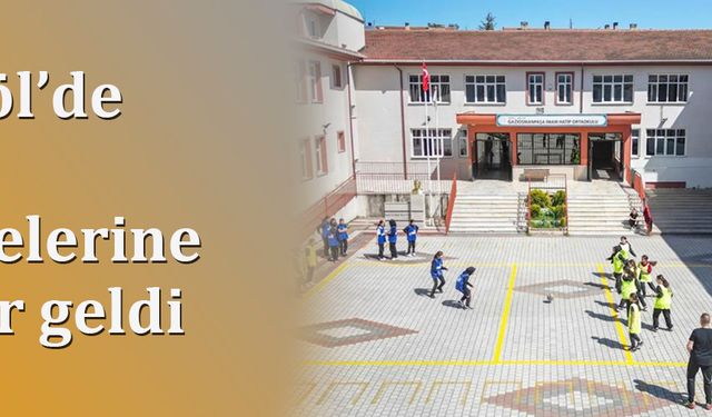 İnegöl’de Okul Bahçelerine Bahar Geldi