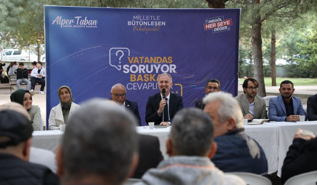 Başkan Taban vatandaşlarla buluştu