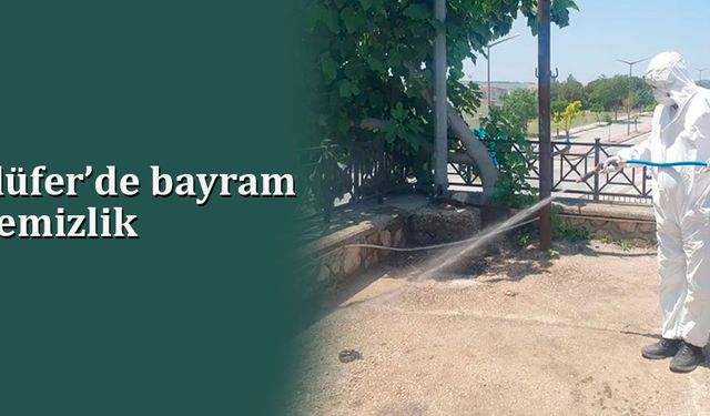 Bursa Nilüfer’de bayram sonrası temizlik