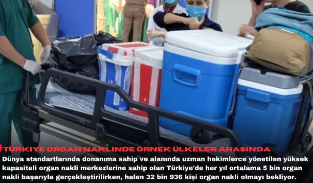 Türkiye organ naklinde örnek ülkeler arasında