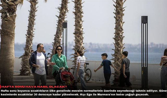 Hafta sonu hava nasıl olacak?