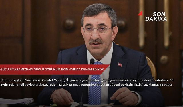İş gücü piyasamızdaki güçlü görünüm ekim ayında devam ediyor