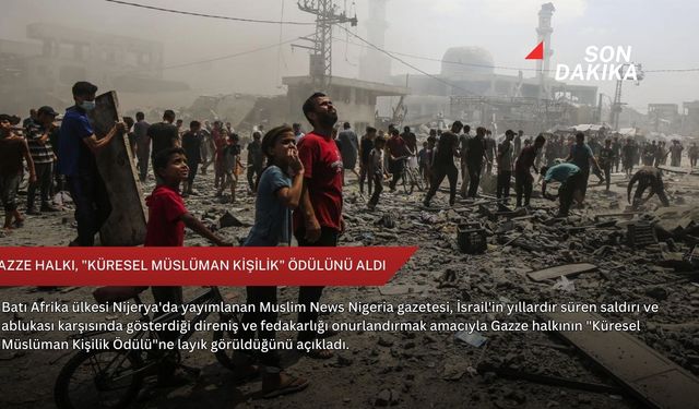 Gazze halkı, "Küresel Müslüman Kişilik" ödülünü aldı