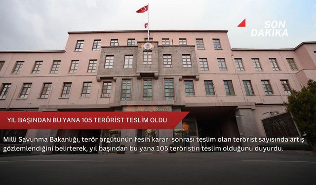 Yıl başından bu yana 105 terörist teslim oldu