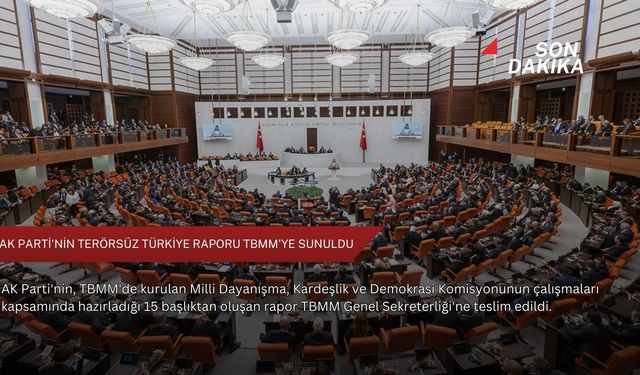 AK Parti'nin Terörsüz Türkiye raporu TBMM'ye sunuldu