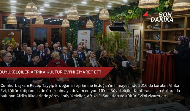 Büyükelçiler Afrika Kültür Evi'ni ziyaret etti