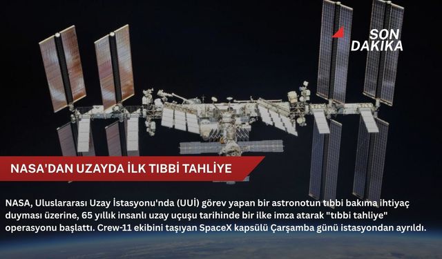 NASA'dan uzayda ilk tıbbi tahliye