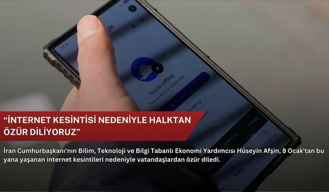 “İnternet kesintisi nedeniyle halktan özür diliyoruz”