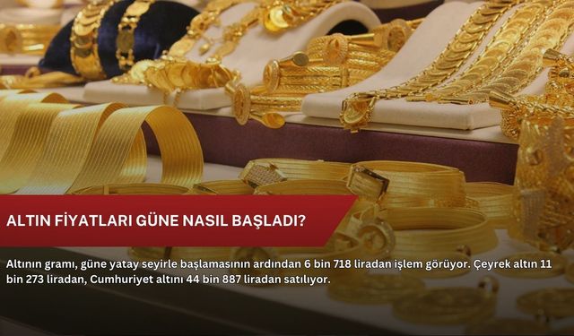 Altın fiyatları güne nasıl başladı?
