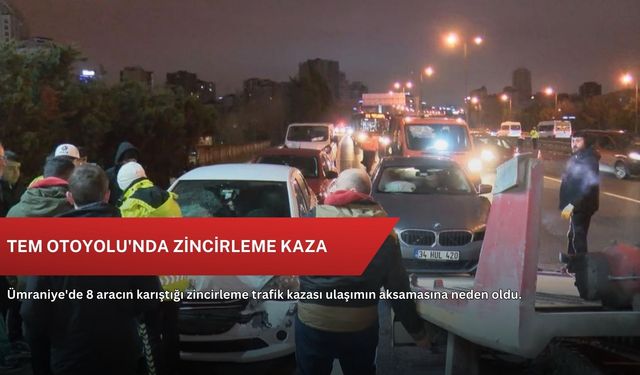TEM Otoyolu'nda zincirleme kaza