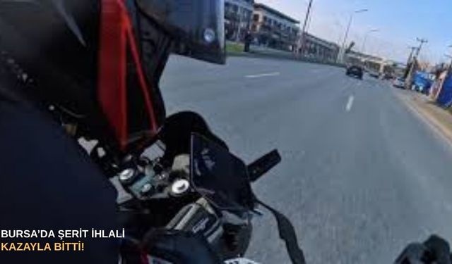 Bursa’da şerit ihlali kazayla bitti!