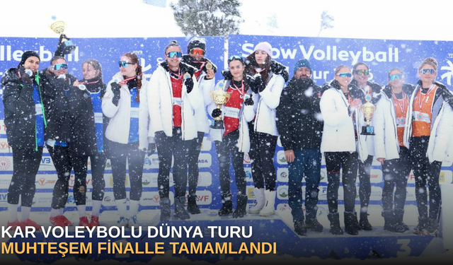 Kar Voleybolu Dünya turu muhteşem finalle tamamlandı