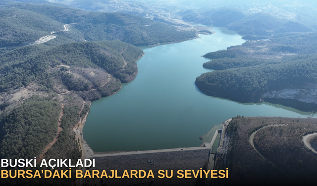 BUSKİ açıkladı, Bursa’daki Barajlarda su seviyesi
