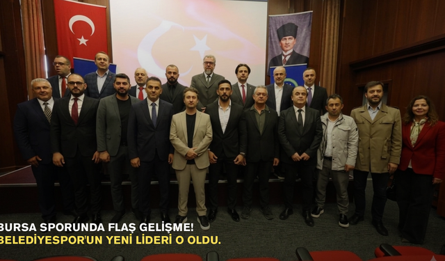 Bursa sporunda flaş gelişme! Belediyespor'un yeni lideri o oldu.