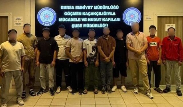 Nilüfer'de kaçak göçmenlere yönelik şafak operasyonu düzenlendi