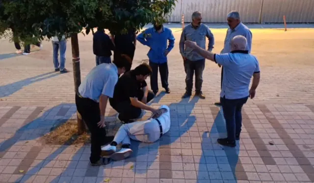 İnegöl'de duvardan atlayan hekim genç sürücünün hayatını kurtardı