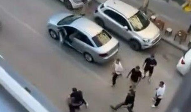 Bursa'da trafik magandaları caddeyi savaş alanına çevirdi