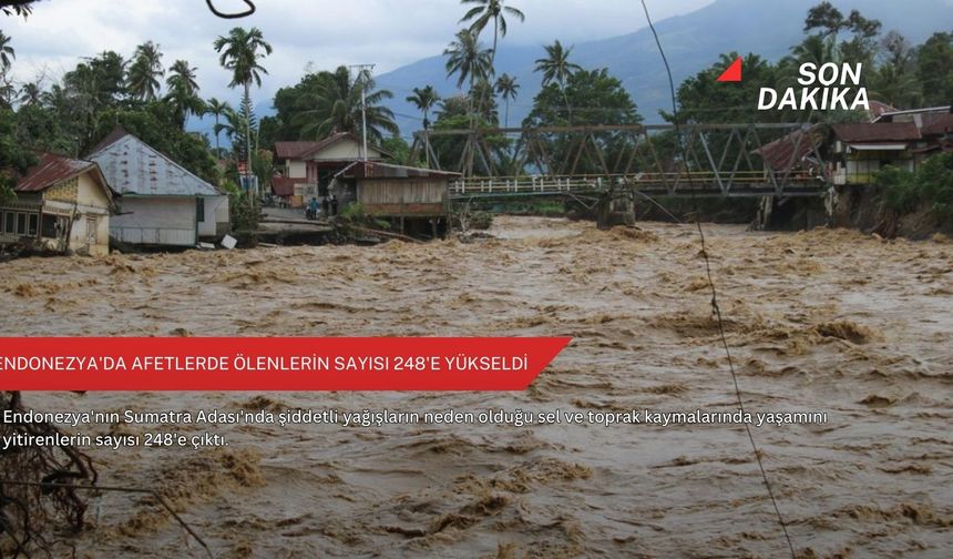 Endonezya'da afetlerde ölenlerin sayısı 248'e yükseldi