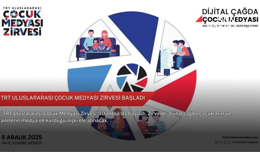 TRT Uluslararası Çocuk Medyası Zirvesi başladı