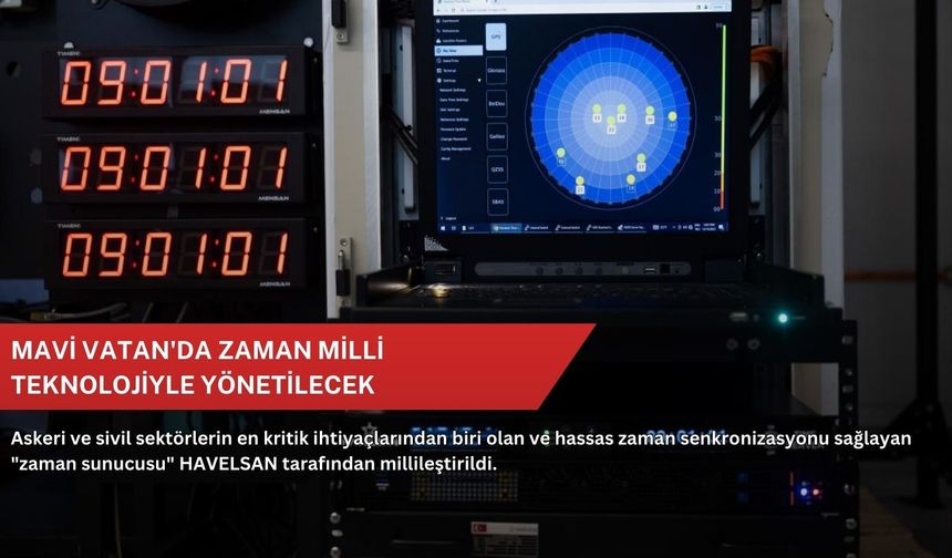 Mavi Vatan'da zaman milli teknolojiyle yönetilecek