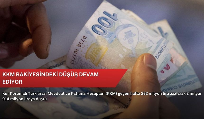 KKM bakiyesindeki düşüş devam ediyor