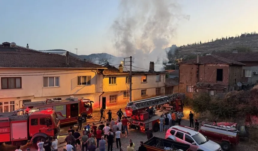 Bursa'da yanan evden canlı çıkamadı