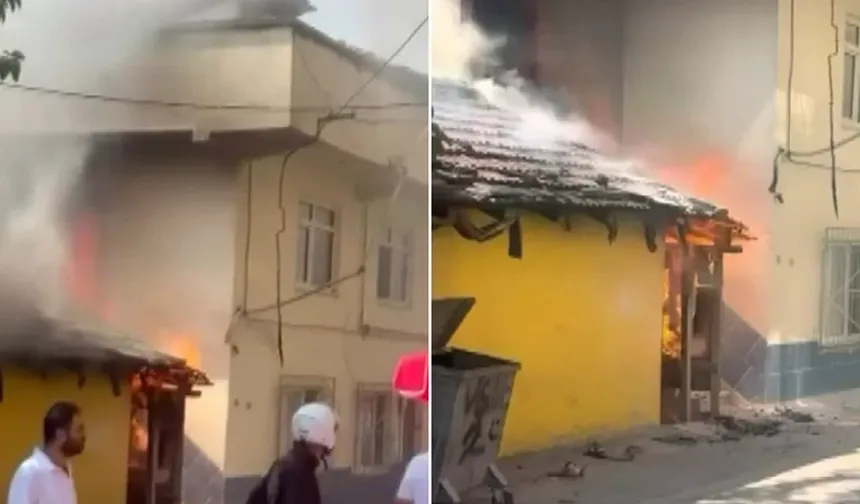 Bursa'da Ev Yangını Panik Yarattı