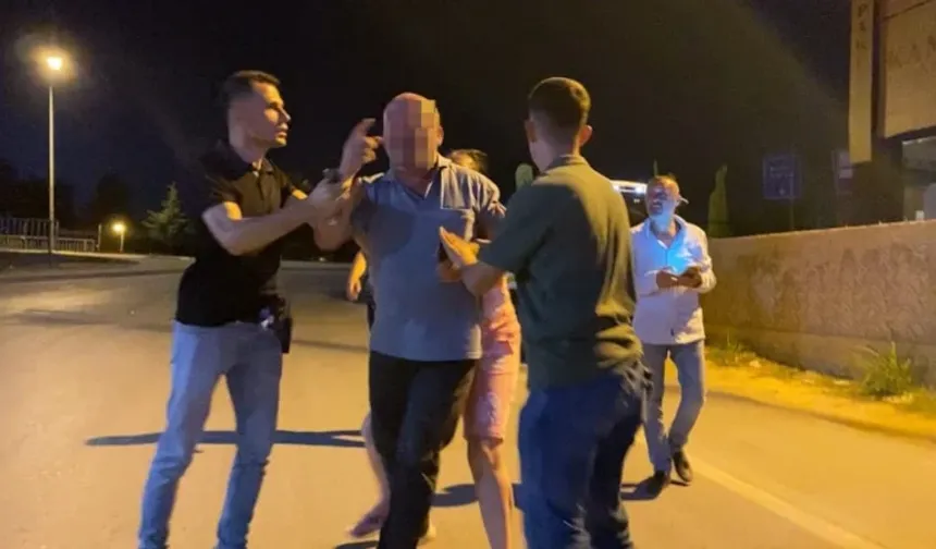 Alkollü Sürücüden Polise ve Gazetecilere Çirkin Saldırı