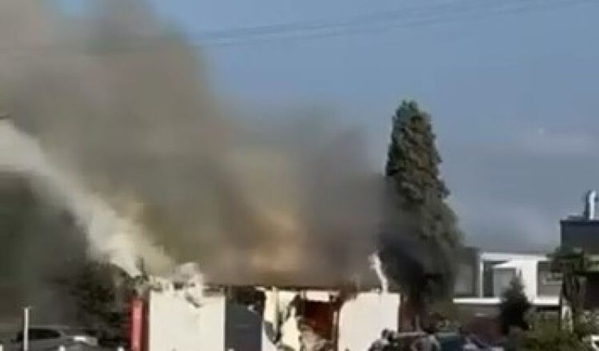 Bursa'da trafo patlaması vatandaşları korkuttu
