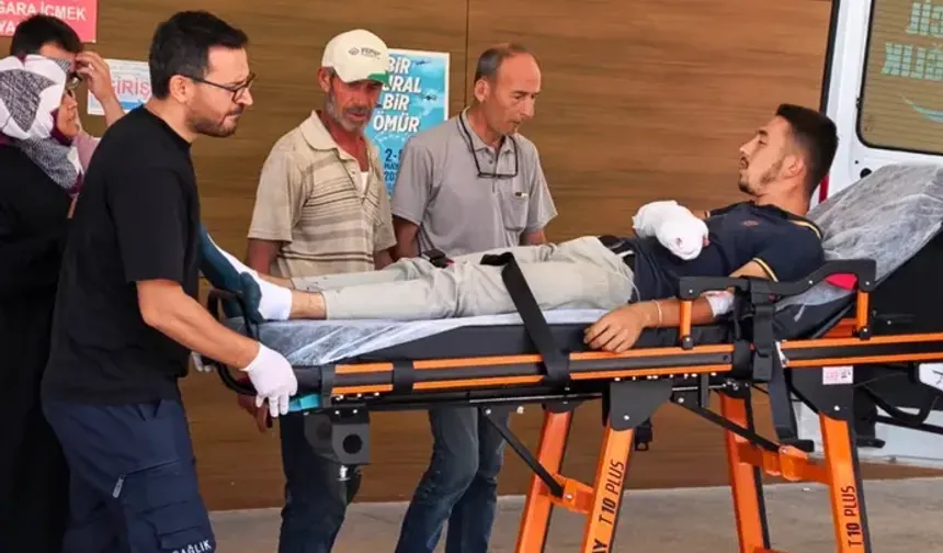 Bursa'da odun keserken motorlu testereye elini kaptırdı