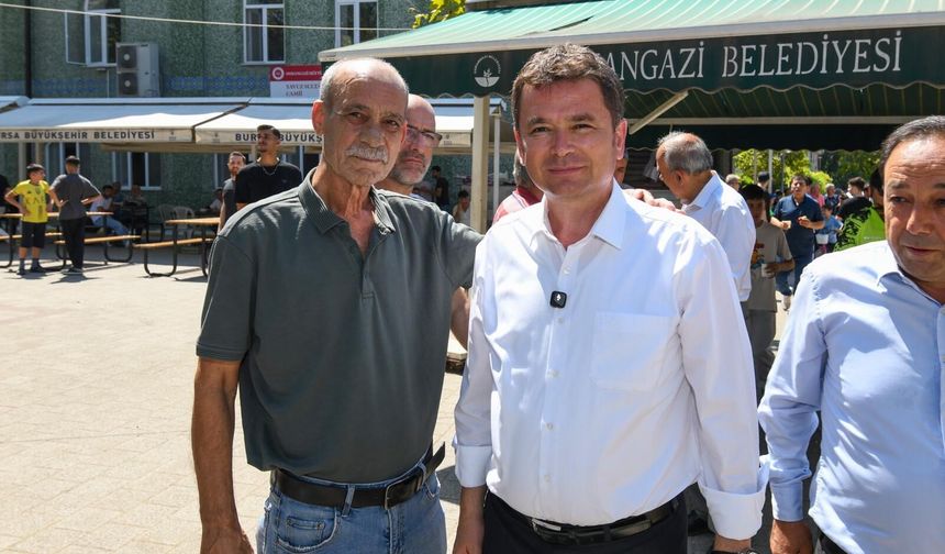 Osmangazi Belediye Başkanı Erkan Aydın mahalle buluşmalarına devam ediyor