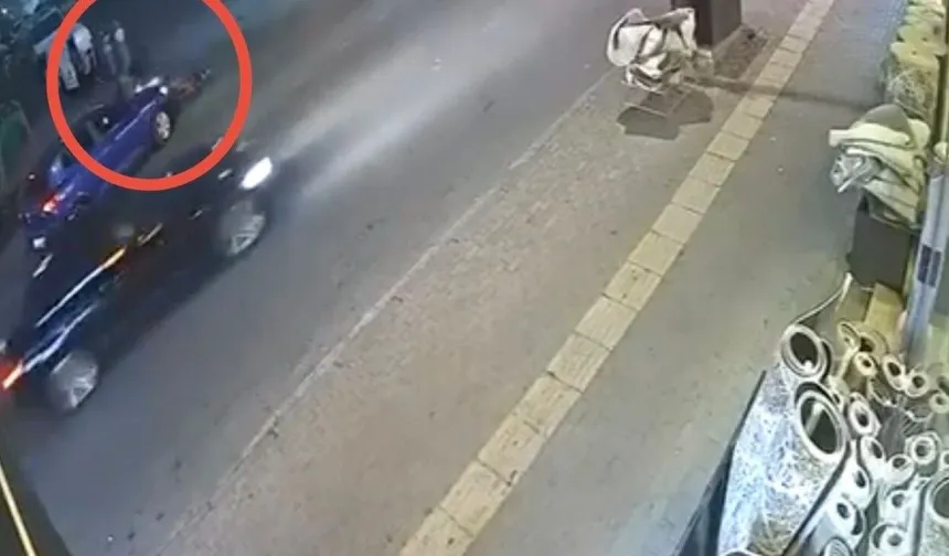Bursa'da ani manevra kuryeyi yere serdi