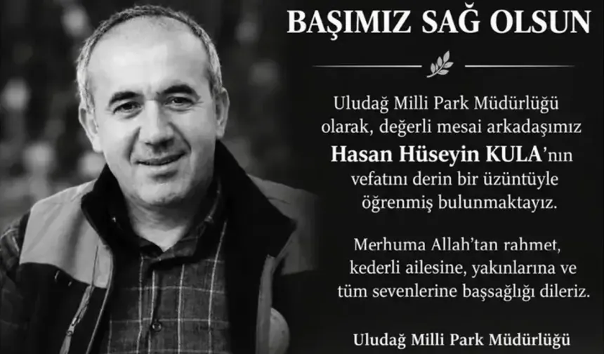 Bursa’da Milli Park Müdürlüğü’nde acı kayıp!